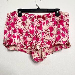 Victoria’s Secret Vintage Heart Silk Pajama Shorts